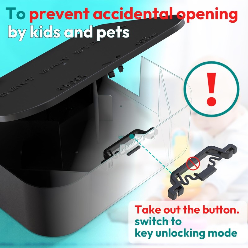 Rat Station Box with 1 Key, Complete Rodent Solution Keeps