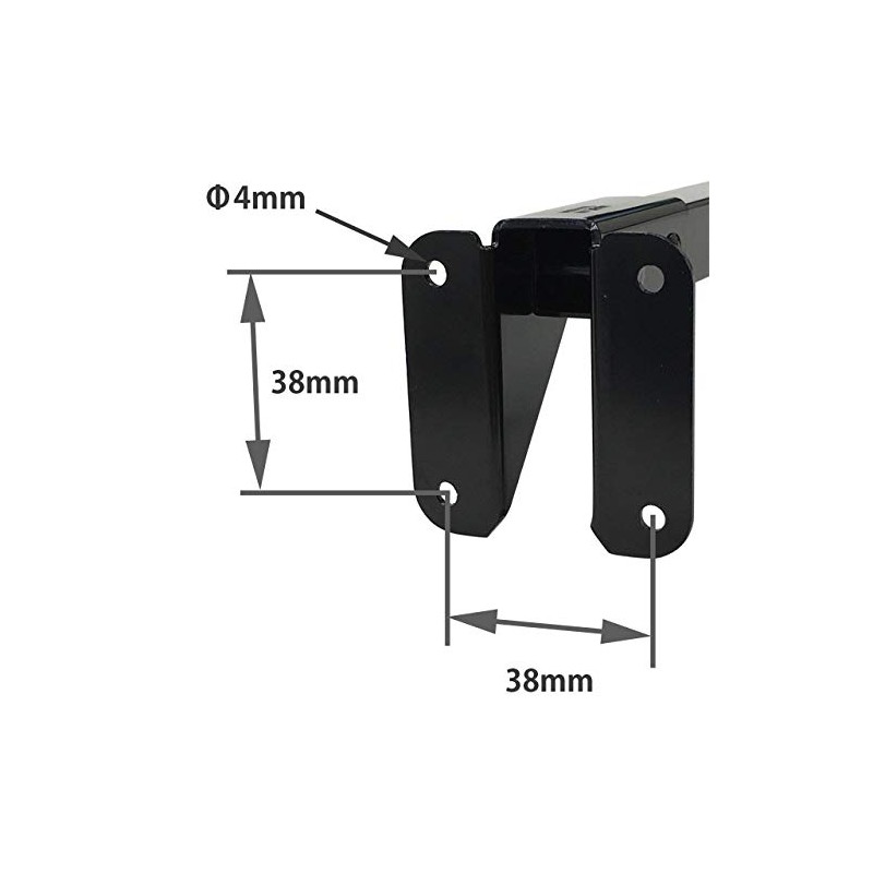 KC ギターハンガー 壁掛けタイプ 5段階角度調整機能搭載 ミディアム GH-02 (取り付けスクリュー付)