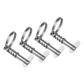 4 PCS ZONADAH Stainless Steel Quick Install Quick Release Pin Safety Pin Marine Grade 316 Hardware Accessories Quick Pin Tongue Pin Solid Stop Pin Parts
