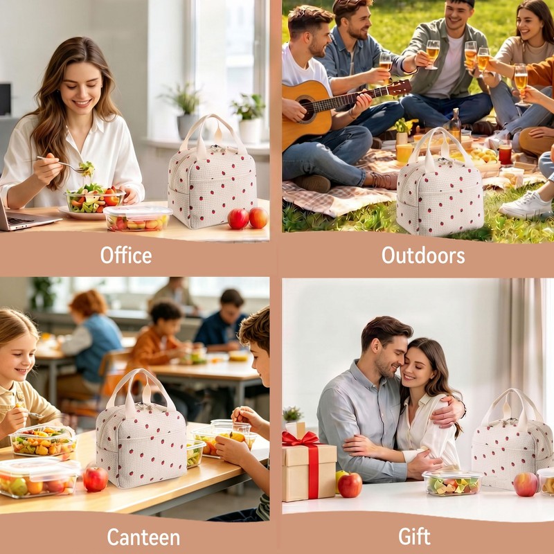 Arae Lunch Bags for Women Reusable - Large Insulated Lunch