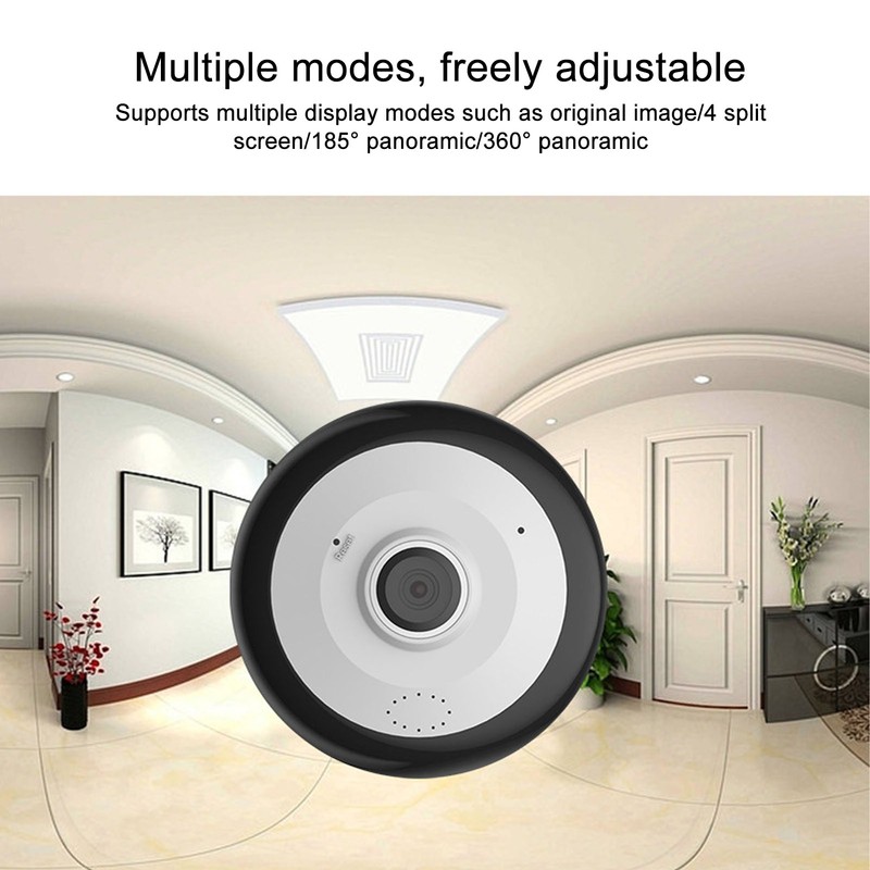 360 Degree Panoramic Camera 1.3MP VR Fisheye Monitoring WiFi Wireless