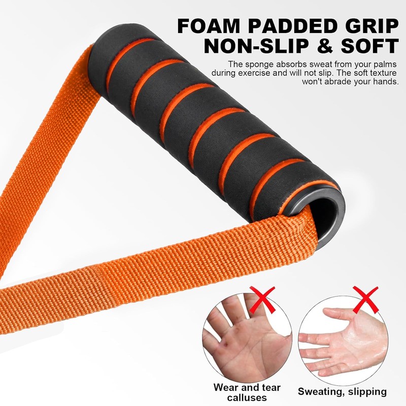 flintronic Resistance Bands Handle, Exercise Band Handles Cable Machine Attachment,