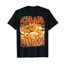 Crab Rangoon Meme Bootleg Rap Style 90s Vintage Funny 1990s T-Shirt