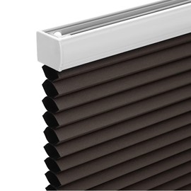Changshade Cordless Cellular Shades, Blackout Honeycomb Shades for Windows, Room Darkening Pleated Blinds, Easy to Install for Indoor Windows and French Doors, 27" W x 50" H, Taupe