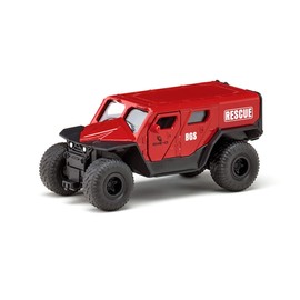 Siku 2307, GHE-O Rescue Vehicle, 1:50, Metal/Plastic, Red, Multi-Functional, Compatible Models at The Same Scale