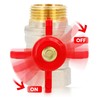 Ball Valve with Butterfly Handle Pack Nut Female Thread 1/2