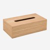 KEYUCA Cluster Tissue Box (Natural/Wooden), Stylish, Wood Grain Tissue, Tissue