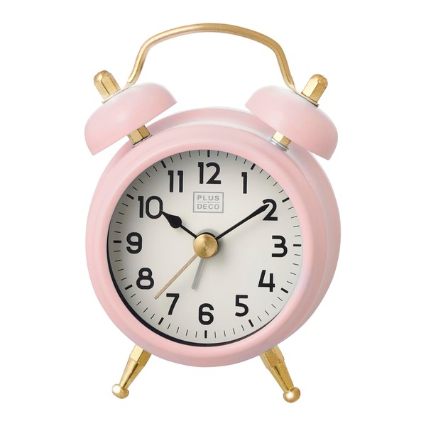 CREPHA IAC-5668-LPK Analog Table Clock, Small, Diameter 2.2 inches (5.5