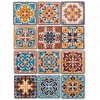 MIJOMA Set of 12 Coasters with Stylish Mosaic Patterns and