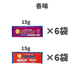 MEDALIST Medalist Citric Acid Charge, Grape Flavor, Normal Flavor, 0.5 oz (15 g), Set of 6 Each Flavor (sotoaso Original Set, Trelan, Trail Running, Supplement, Action Food, Marathon Climbing)