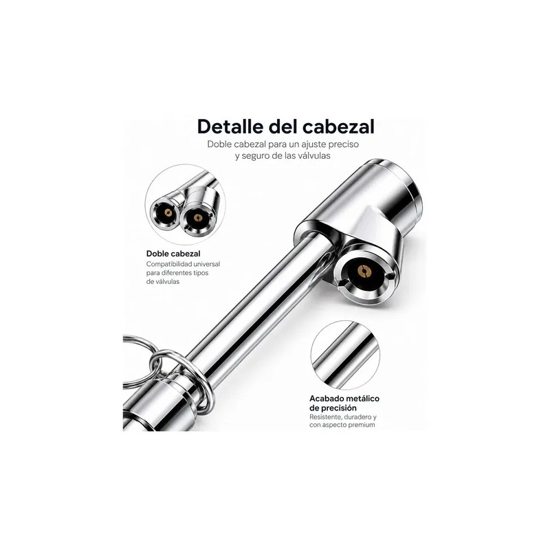 Manómetro Ryvoxel MEA-150X Acero Calibrador 150 PSI Cabeza Doble