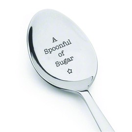 A Spoonful of Sugar Mary Poppins Themed Teachers Day Music Lover Stainless Steel Spoons for Special Occasion - Machine Engraved Spoons - Ideas from Boston