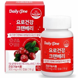 UnKnown Daily One Urinary Tract Health Cranberry, 60 tablets, 1 unit 60 tablets × 1 unit / 데일리원 요로건강 크랜베리, 60정, 1개 60정 × 1개