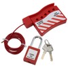 Cable Lock, Complete Kit Multi Purpose Universal Flexible 2m Length