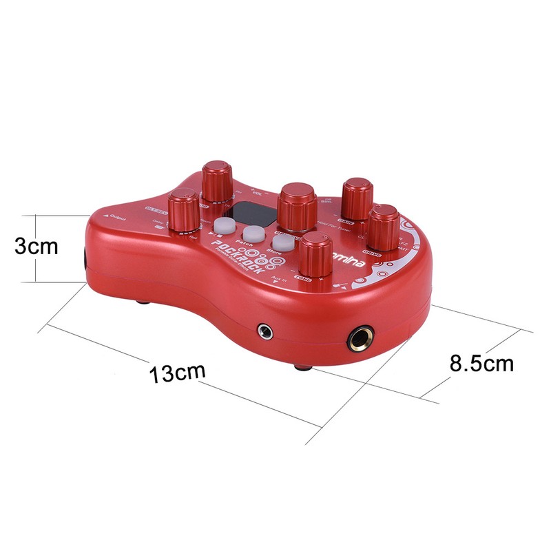 summina PockRock Portable Guitar Multi-effects Processor Effect Pedal 15 Effect