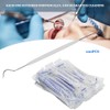 100pcs Disposable Dental Explorers Temporary Double Ends Probe Hook Pick