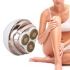 Electric Hair Removal Shaver 3 Blades Detachable Cutter USB Rechargeable