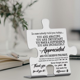 You Are Incredibly Appreciated, Affirmations Sign,Thank You Gifts for Coworkers, Boss, Women, Men, Friends. In Case No One Told You Today, Motivational Office Decorative Signs Plaques YCC115