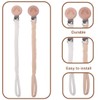 OUDQFCJ 2 Pack Baby Schnullerkette Clip, Schnullerkette Stoff, Cup Catcher,