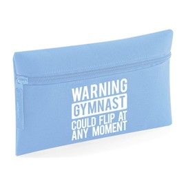 HippoWarehouse Warning Gymnast Could Flip at Any Moment Printed Pencil Case Desk Organiser College School University 21x14cm 0.5 litres