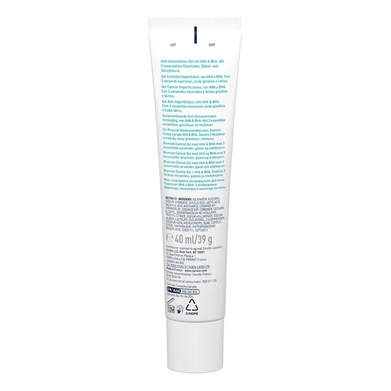 Cerave Gel Control Imperfecciones Con Ácido Salicílico 40 Ml