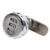 AUNMAS Cabinet Coded Lock, Stainless Steel Silver 3 Digit Code