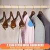 Amber Home 6 Pack Retro Wide Shoulder Wooden Suit Coat
