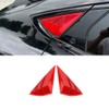 MACHSWON 2pcs Rear Side Window Louvers Cover Fit For Mustang