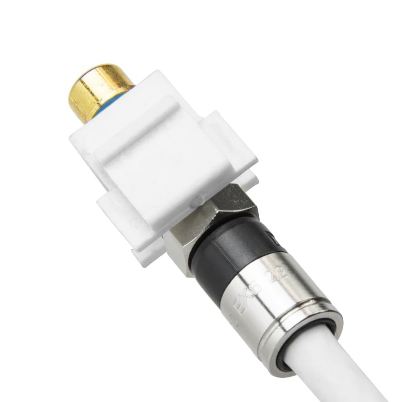 Skywalker F Female to RCA Female Keystone Insert with Blue