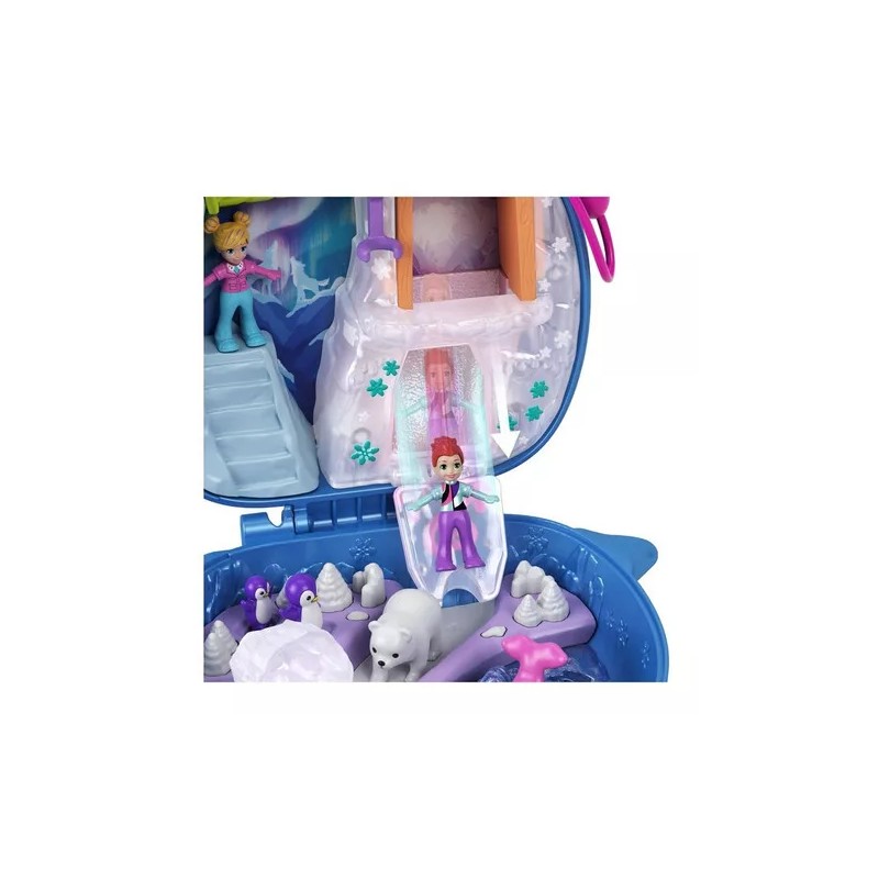 Polly Pocket Estuche Ballena Freezin Fun Narwhall
