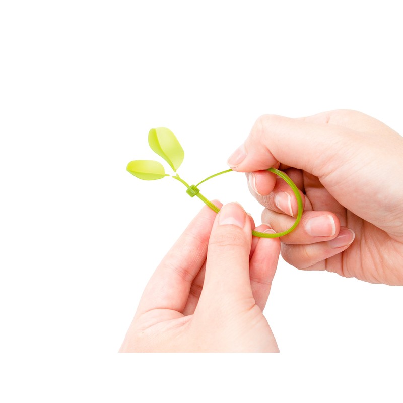 daio化成 Cable Ties Green Leaf Cable Ties in Outdoor Use