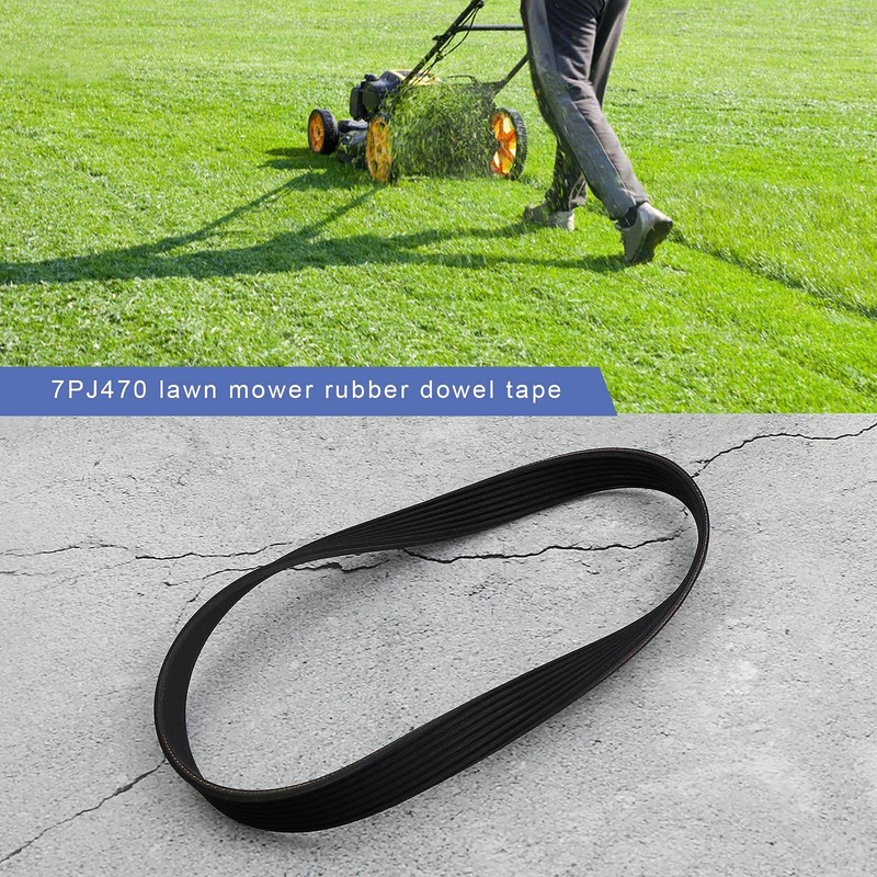EMSea 2x 7PJ470 470mm Circumference Lawn Mower Drive 16.3mm Width