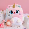 Cat Backpack Girls Plush Colorful Cute Bookbags School Bags Gift