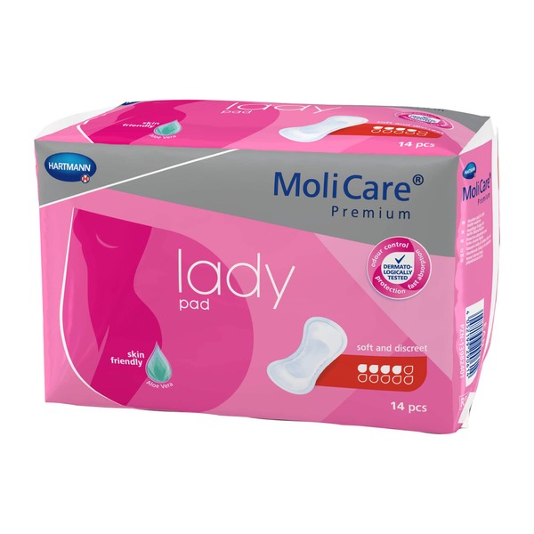 MoliCare Premium Lady Pad 4 Drops, Pack of 14