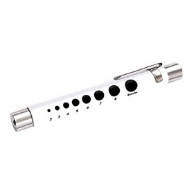 PRECISE CANADA: Pen Light, Nurse LED Penlight with Pupil Gauge for Nursing Students Doctors White with Batteries