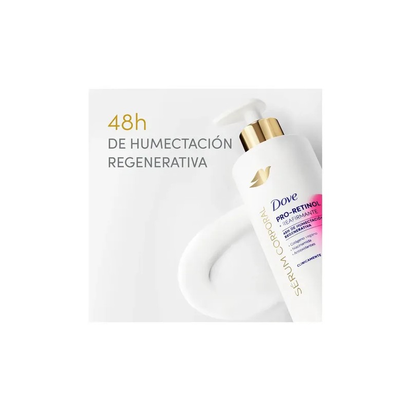 Dove Sérum Corporal Pro-Retinol Reafirmante, Recupera Elasticidad e Hidratación, 400