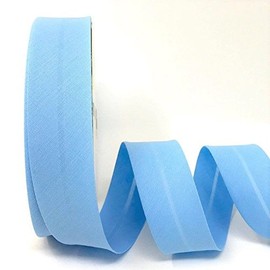 Byetsa Powder Blue 30mm Polycotton Bias Binding on a 25m Roll