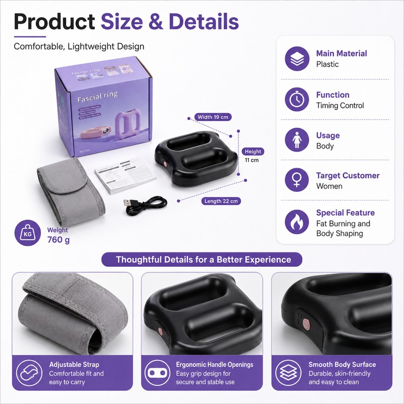 Electric Vibration Body Massager for Women – Full-Body Massage Ring