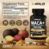 Organic Maca Root Powder Capsules Black, Yellow, Red -1000mg