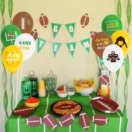 60PCS Football Latex Balloons Decorations – Sport Touchdown Game Day Birthday Party Supplies Ornaments