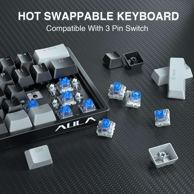 AULA F3261 60 percent keyboard mechanical gaming keyboard, wired version,
