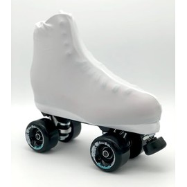 Uniq Skates Skating Boot Covers - Protective and Stylish Spandex Protection for Roller or Ice Skate Boots (White)