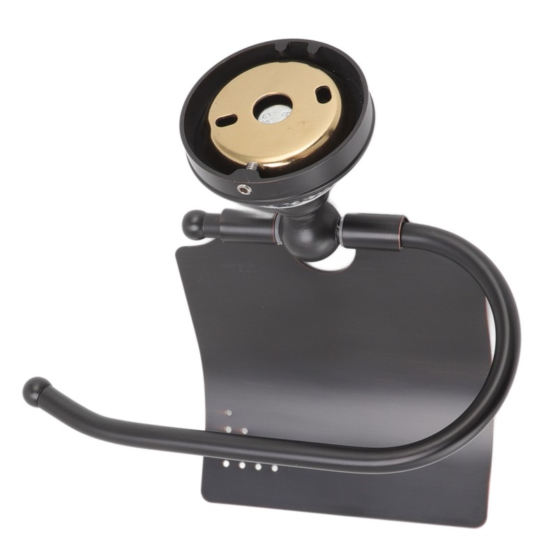 Paper Towel Dispenser Dark Bronze Blue and White Porcelain Wall