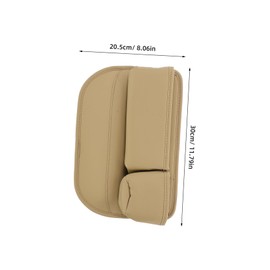 Ciieeo 2pcs Car Seat Gap Filler Organizer Beige Car Storage Box with Cup Holder for Phones Keys Small Items Efficiently Utilizes Narrow Spaces User Friendly Design for Drivers