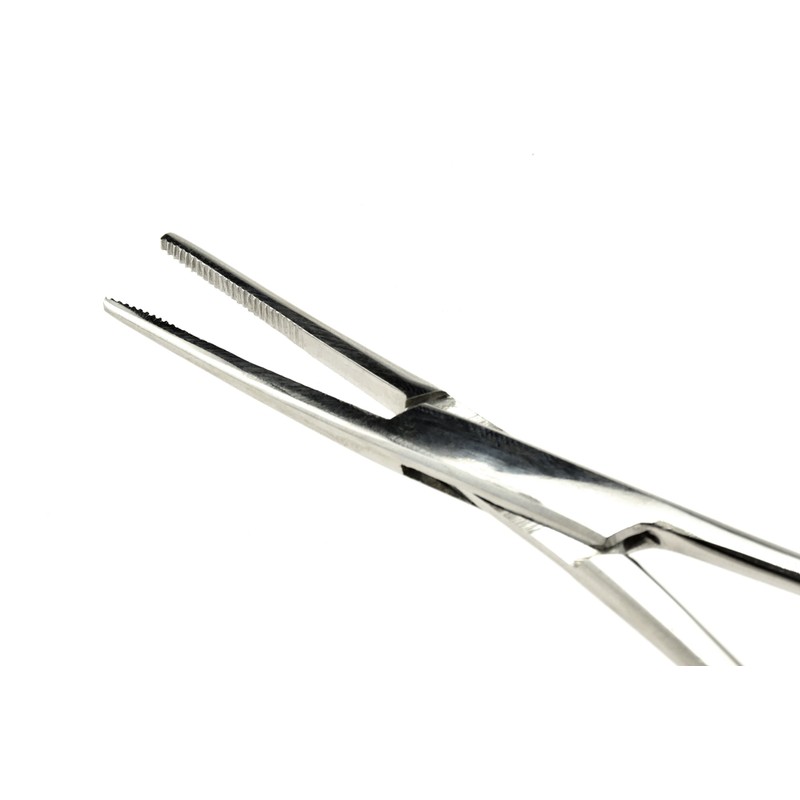 SE 5-1/2" Stainless Steel Self-Locking Straight Forceps - 655FS