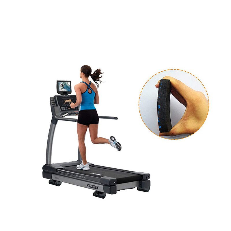SCSpecial Treadmill Mat 4 Pieces Exercise Equipment Mats Shock Absorbing