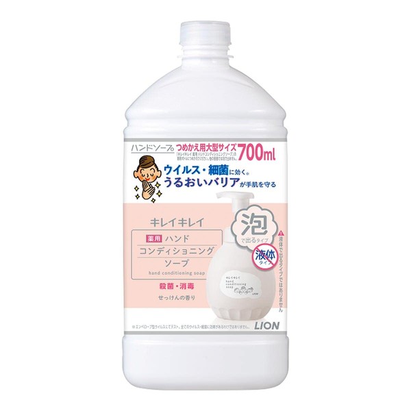 Lion Kirei Kirei Hand Conditioning Soap, Refill, Large, 23.7 fl