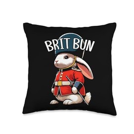 Royal Guard Bunny King's Guard Rabbit England Throw Pillow