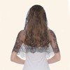 AIMALL 4 PCS Black and White Lace Veil Scarf, Elegant
