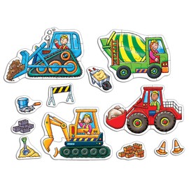 Orchard Toys Big Wheels Jigsaw Puzzle, A Collection of 4 puzzles featuring 4 and 8 pieces ideal for Little Hands, Perfect for Age 3+
